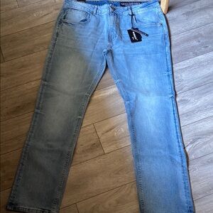 M.Society Blue Straight Jeans Timeless Denim